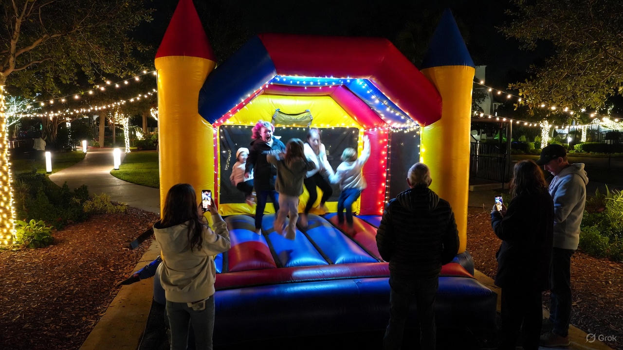 Enhance Your Family's Edison & Ford Holiday Nights Experience with Bounce House Rentals in Fort Myers